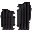 POLISPORT RADIATOR LOUVERS KAWASAKI (BLACK) Black - Driven Powersports