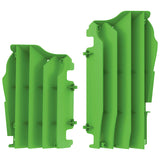 POLISPORT RADIATOR LOUVERS KAWASAKI (GREEN) Green - Driven Powersports
