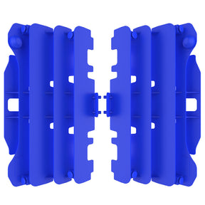 POLISPORT RADIATOR LOUVERS YAMAHA (BLUE) Blue - Driven Powersports