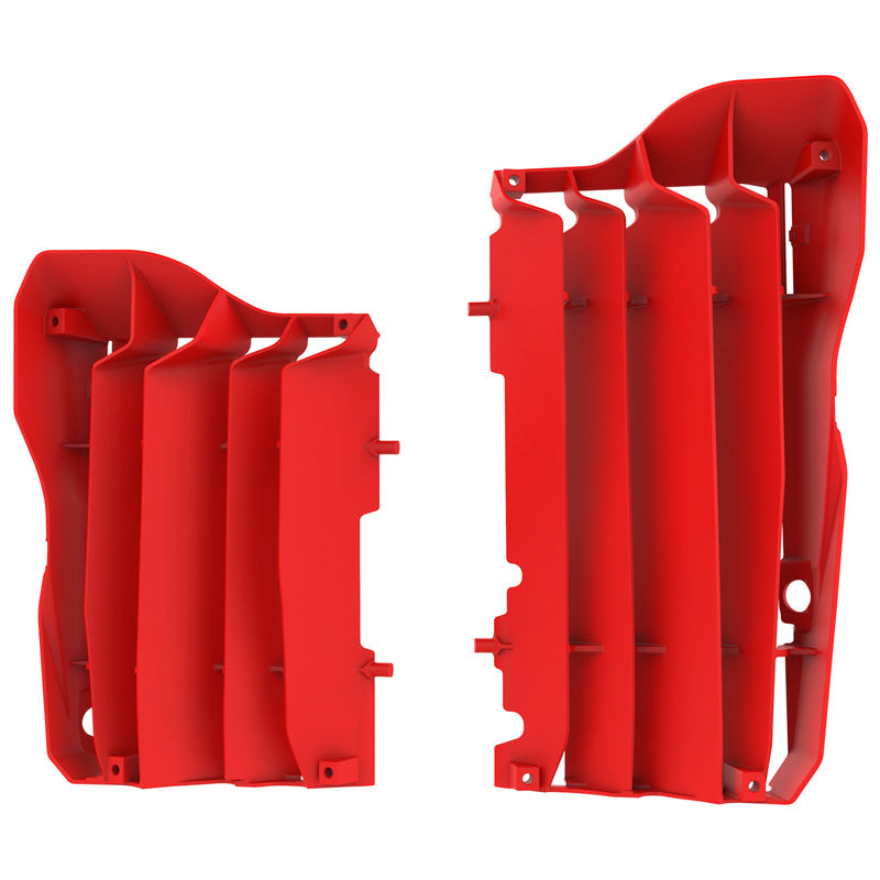 POLISPORT RADIATOR LOUVERS HONDA (RED) Red - Driven Powersports