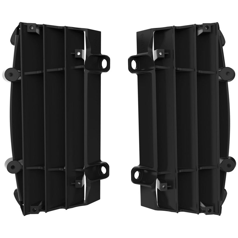 POLISPORT RADIATOR LOUVERS KTM (BLACK) Black - Driven Powersports