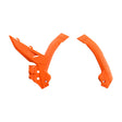 POLISPORT FRAME PROTECTORS KTM (ORANGE) Orange - Driven Powersports