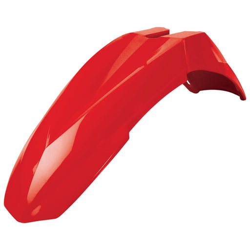POLISPORT SUPERMOTO FRONT FENDER (RED) Red Cream - Driven Powersports