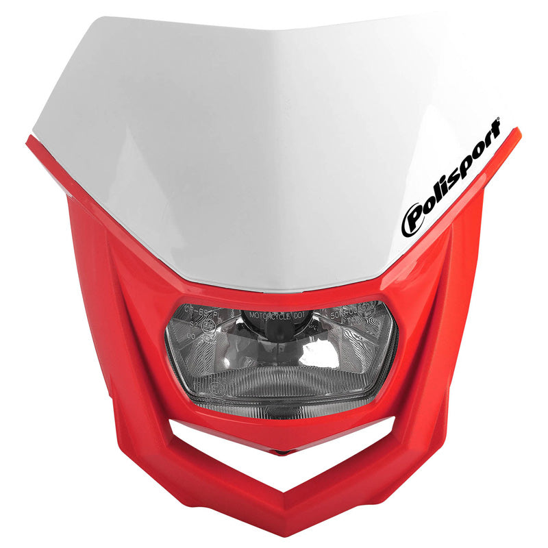 POLISPORT HALO HEADLIGHT (WHITE/RED) White/Red - Driven Powersports