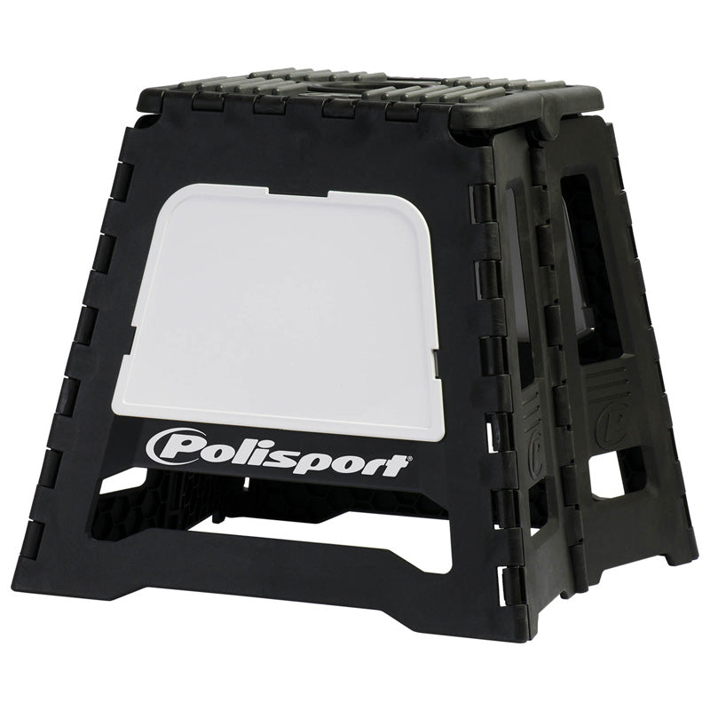 POLISPORT FOLDABLE BIKE STAND (WHITE) Black/White - Driven Powersports