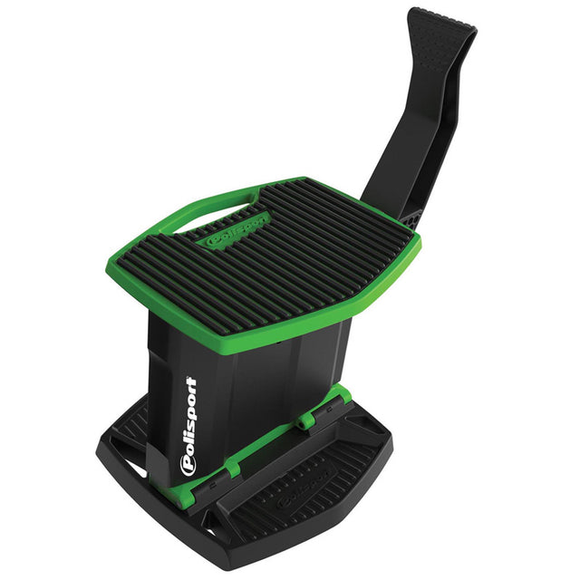 POLISPORT FOLDABLE LIFT BIKE STAND (GREEN) Green/Black - Driven Powersports