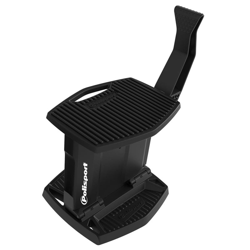 POLISPORT FOLDABLE LIFT BIKE STAND (BLACK) Black/Black - Driven Powersports
