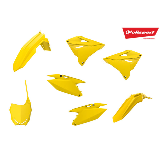 POLISPORT MX RESTYLING KIT SUZUKI (YELLOW) Yellow - Driven Powersports