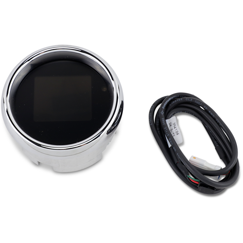 DAKOTA DIGITAL 11-19 S/TAILS 3-MLX GAUGE 3-3/8" Chrome Bezel Front - Driven Powersports