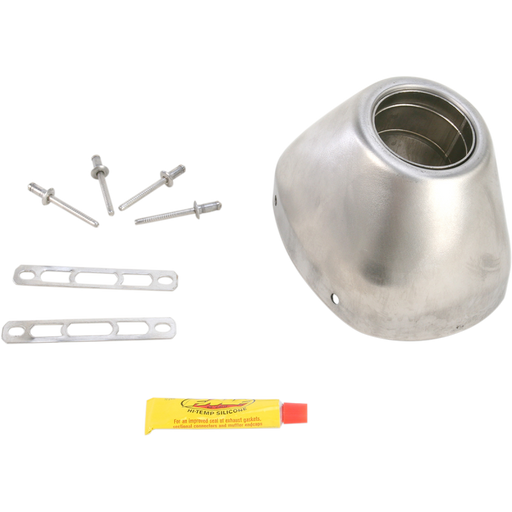 FMF REPL RCT S/S REPLACEMENT END CAP KIT Other - Driven Powersports