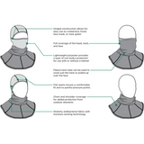 ZAN HEADGEAR BALACLAVA MOTLEY TUBE POLYESTER/SPANDEX Black Other - Driven Powersports