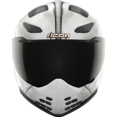 ICON HELMET DOMN FUTURE PROOF Gray Front - Driven Powersports