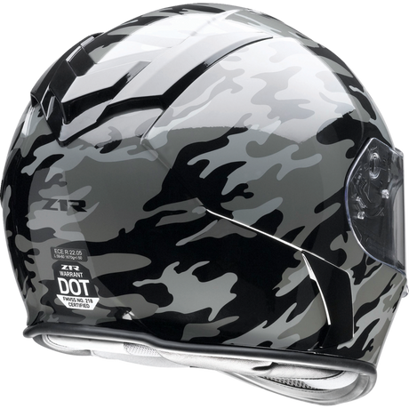 Z1R HLMT WARRANT Camo Black/Gray Back - Driven Powersports