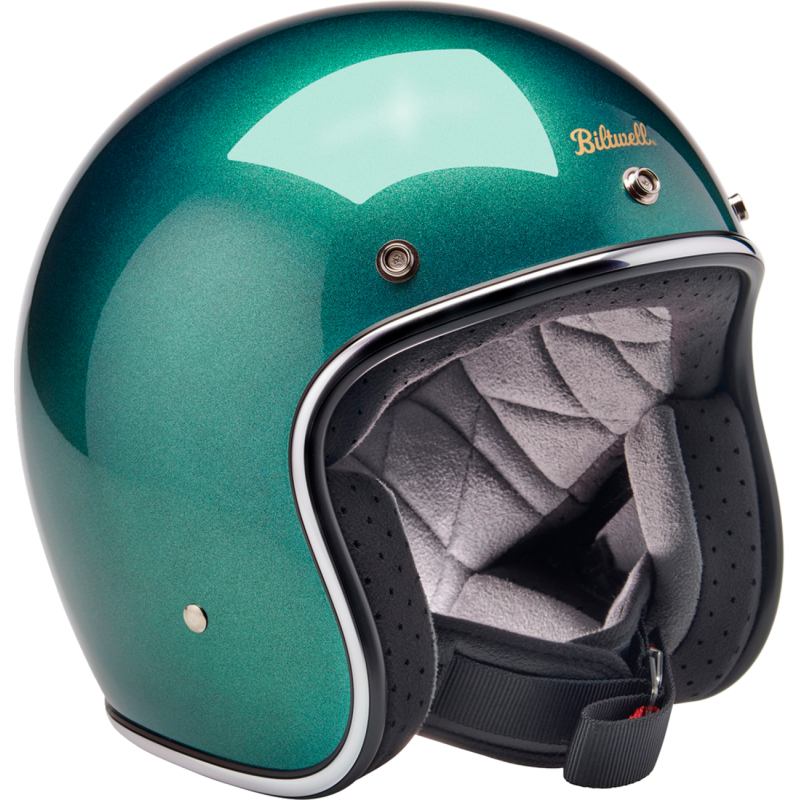 BILTWELL HELMET BONANZA Green Front - Driven Powersports