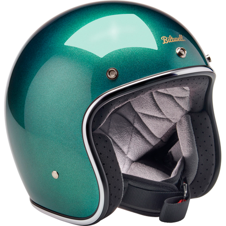 BILTWELL HELMET BONANZA Green Front - Driven Powersports