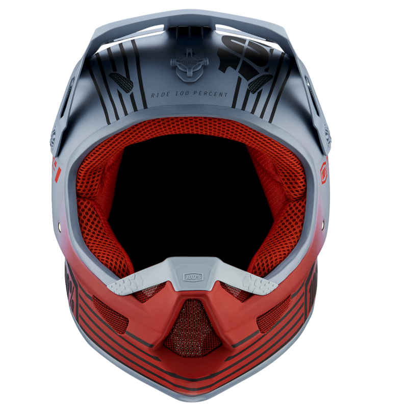 100% STATUS HELMET Caltec Grey Front - Driven Powersports