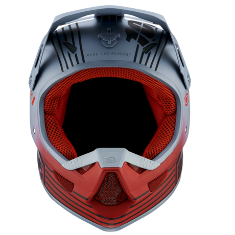 100% STATUS HELMET Caltec Grey Front - Driven Powersports