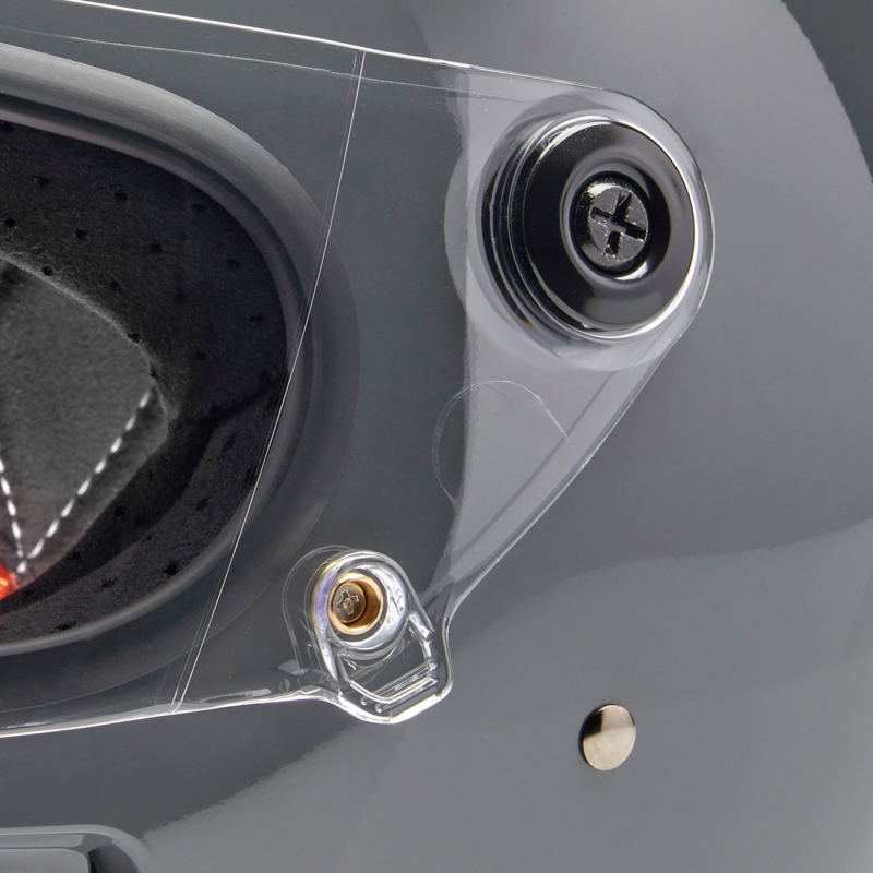 BILTWELL HELMET GRINGO SV Steel Gray Detail - Driven Powersports