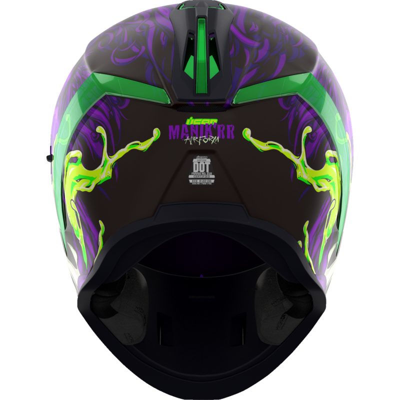 ICON HELMET AIRFORM MIPS MANIK'RR Purple Back - Driven Powersports