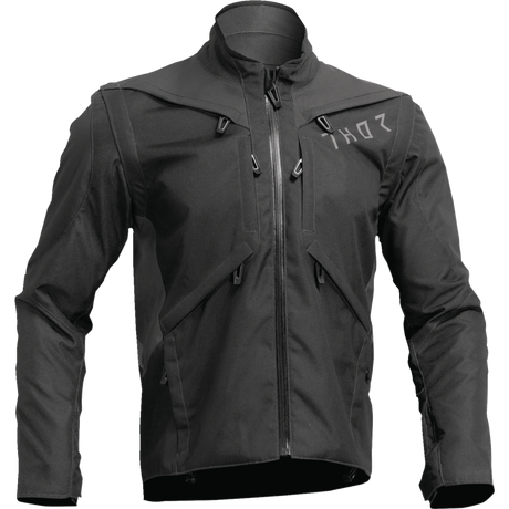 THOR JACKET TERRAIN Black/Charcoal Front - Driven Powersports
