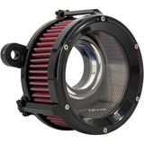 TRASK AIR CLEANER ASULT TBW Black Front - Driven Powersports