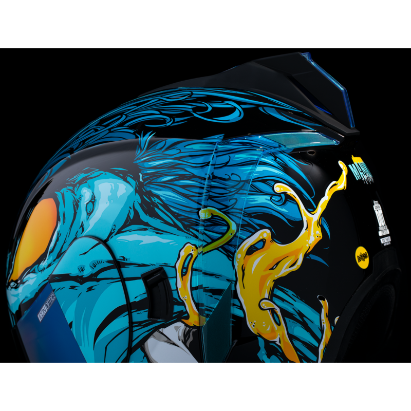 ICON HELMET AIRFORM MIPS MANIK'RR Light Blue Back - Driven Powersports