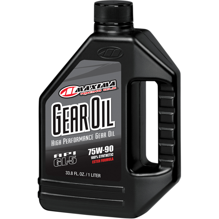 MAXIMA RACING OILS HYPOID GEAR OIL SYNTHETIC 75W90- 1 LITER 3/4 Front - Driven Powersports
