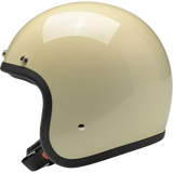 BILTWELL HELMET BONANZA Vintage White Left Side - Driven Powersports