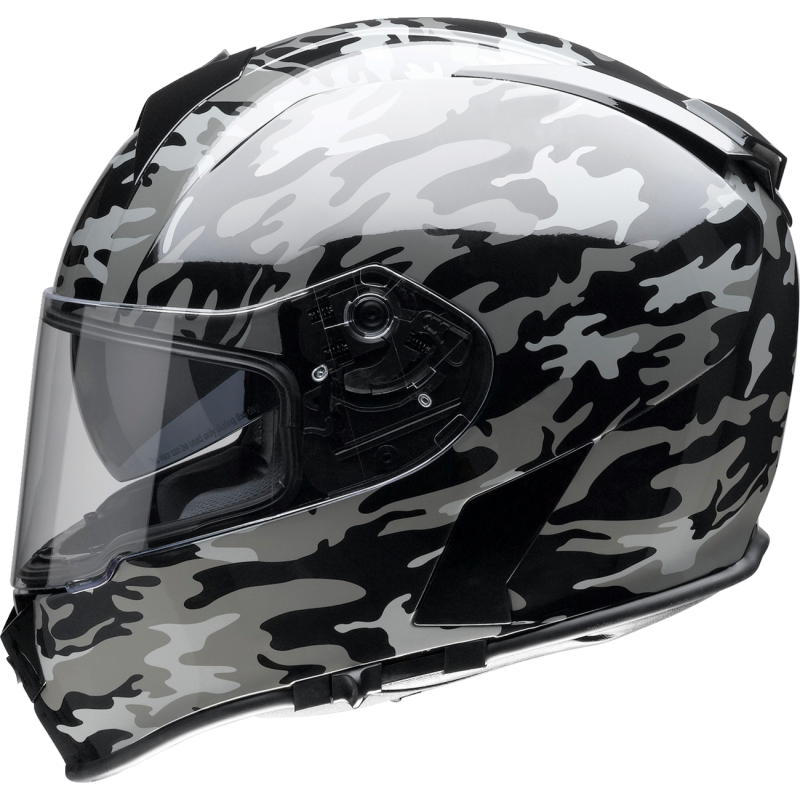 Z1R HLMT WARRANT Camo Black/Gray Left Side - Driven Powersports