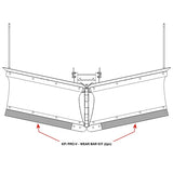 KFI V-Plow Wing Wear Bar - Driven Powersports