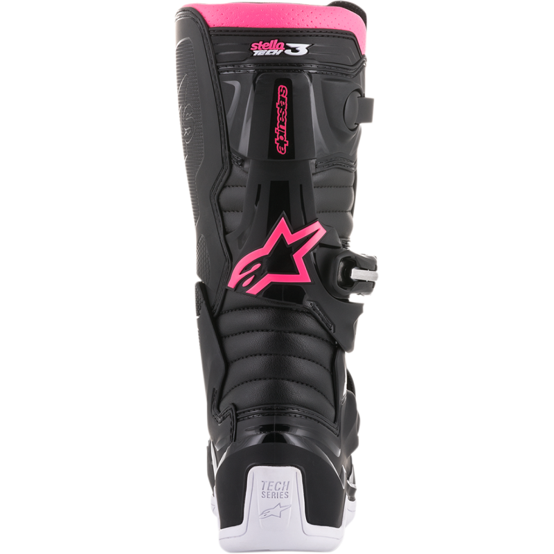 ALPINESTARS BOOT 4W TECH 3 Black/White/Pink Back - Driven Powersports