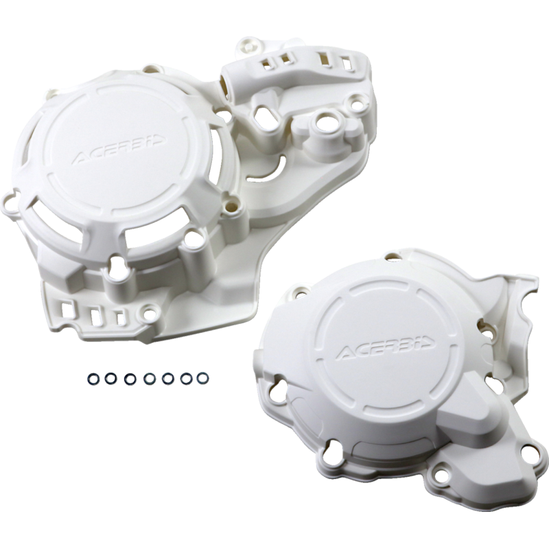 ACERBIS COVER X-PWR KIT K/H (2645510002) White Front - Driven Powersports