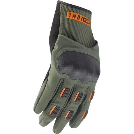 THOR GLOVE RANGE Army/Orange Front - Driven Powersports