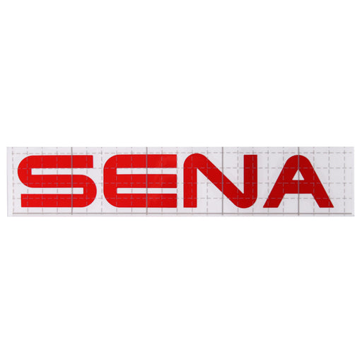 SENA STICKERS SET 8" X 1.5" (5 RED, 5 SILVER) - Driven Powersports