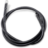 DRAG SPECIALTIES BLACK S/S BRAKE LINE 50" Front - Driven Powersports