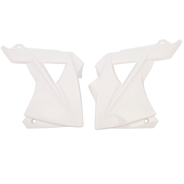 POLISPORT WHITE RADIATOR SCOOPS EC125/EC-E125/EC200/EC-E200/EC250/ (8413300008) - Driven Powersports