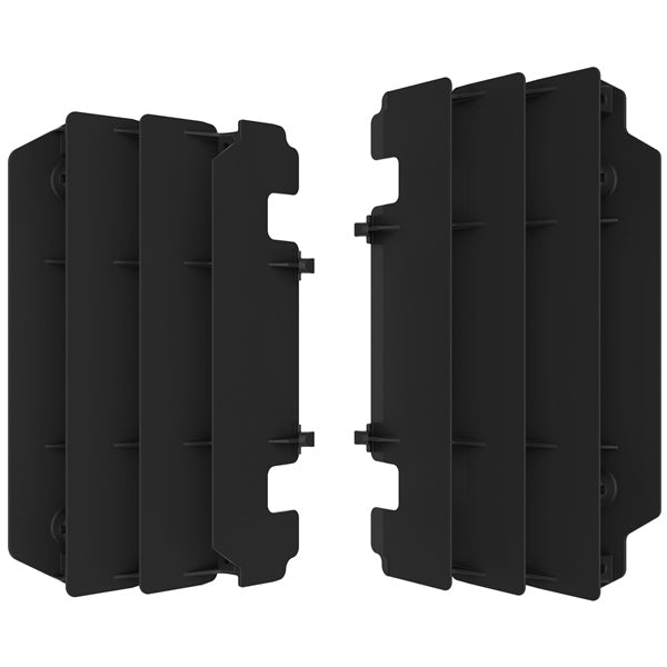 Polisport Radiator Louvers For Kawasaki KX125/KX250 Black - Driven Powersports