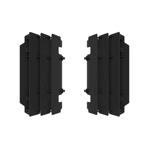 Polisport Radiator Louvers For Kawasaki KX250 Black - Driven Powersports