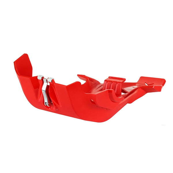 Polisport Fortress Skid Plate For Honda Red - Driven Powersports