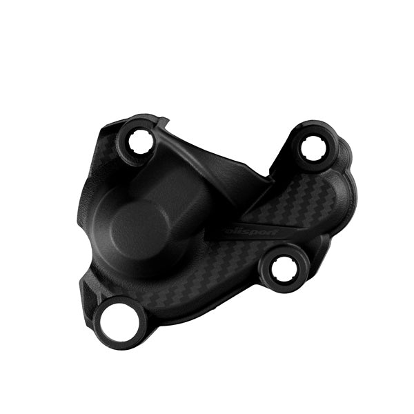 POLISPORT BLACK WATERPUMP COVER KTM/HUSQ EXC-F/FE 250/350 (17-21) (8485200001) - Driven Powersports