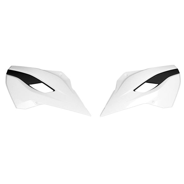 POLISPORT WHITE RADIATOR SCOOPS HUSQV. TC/FC (14-15) TE/FE(14-16) (8495200001) - Driven Powersports