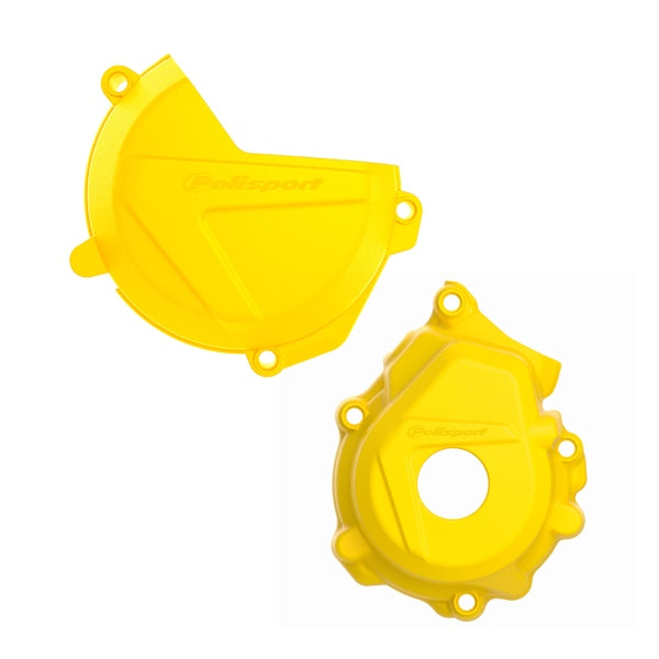 Polisport Clutch Kit & Inginition Cover Protector Yellow - Driven Powersports