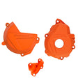 POLISPORT ORANGE CLUTCH/IGNITION COVER PROT KIT (90983) - Driven Powersports