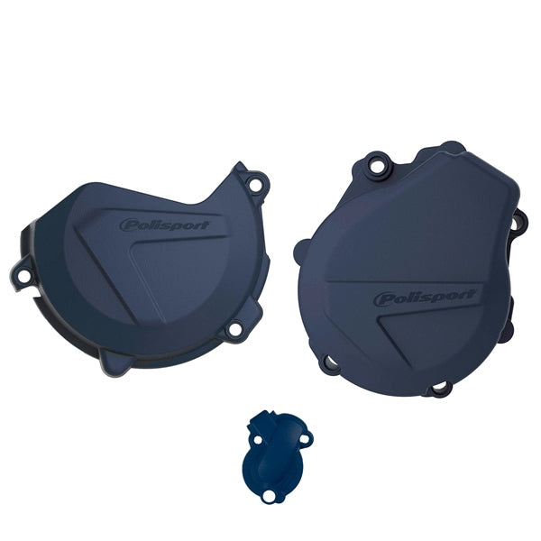 POLISPORT BLUE CLUTCH/IGNITION COVER PROT KIT (90993) - Driven Powersports