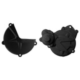 POLISPORT BLACK CLUTCH/IGNITION COVER PROT KIT (91002) - Driven Powersports