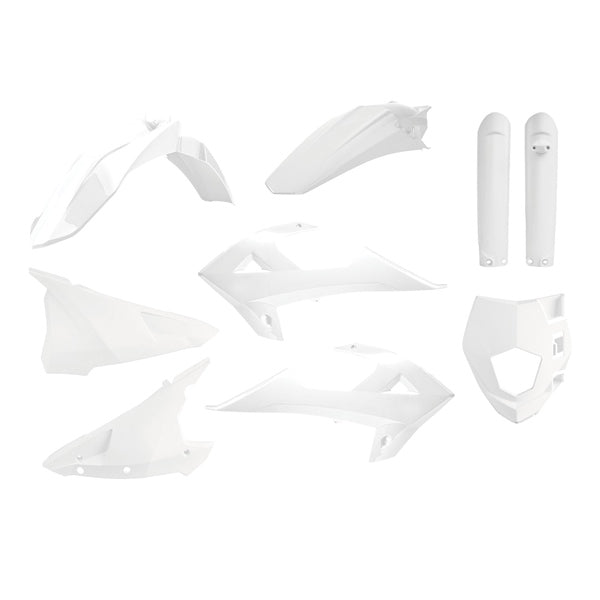 Polisport MX Complete Kit For Gas Gas White - Driven Powersports