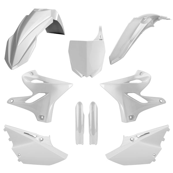 POLISPORT PLASTIC KIT COMP YAM White - Driven Powersports