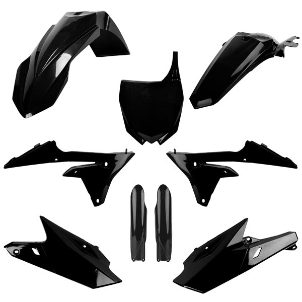 POLISPORT PLASTIC KIT COMP YAM Black - Driven Powersports