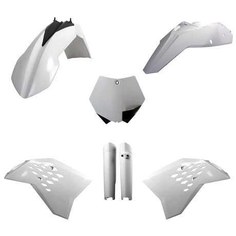 POLISPORT PLASTIC KIT COMP KTM White - Driven Powersports