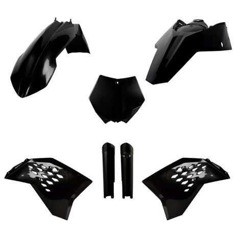 POLISPORT PLASTIC KIT COMP KTM Black - Driven Powersports